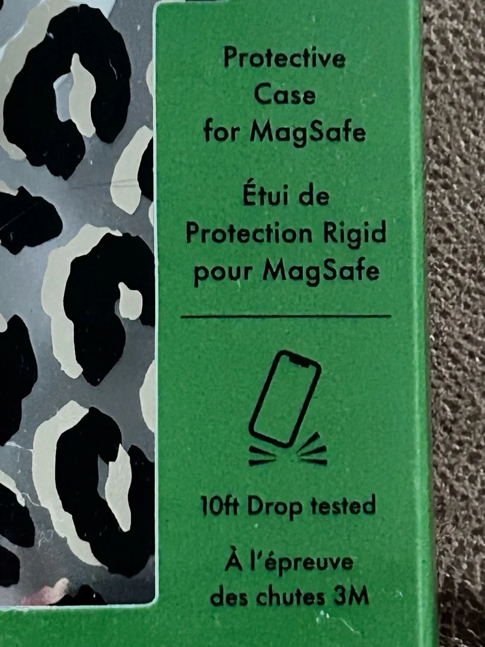 kate spade City Leopard Print Clear MagSafe iPhone 15 Pro Max Case New in Box